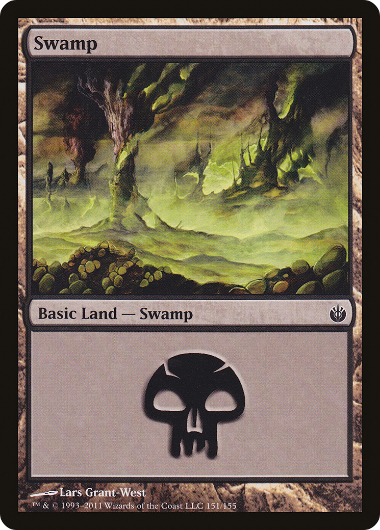 Swamp (151) (MBS-151) - Mirrodin Besieged Foil