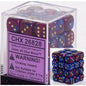 CHX 26828 Gemini 12mm d6 Blue-Purple/Gold Block (36)