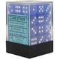 CHX 27806 Frosted 12mm d6 Blue/white Block (36)