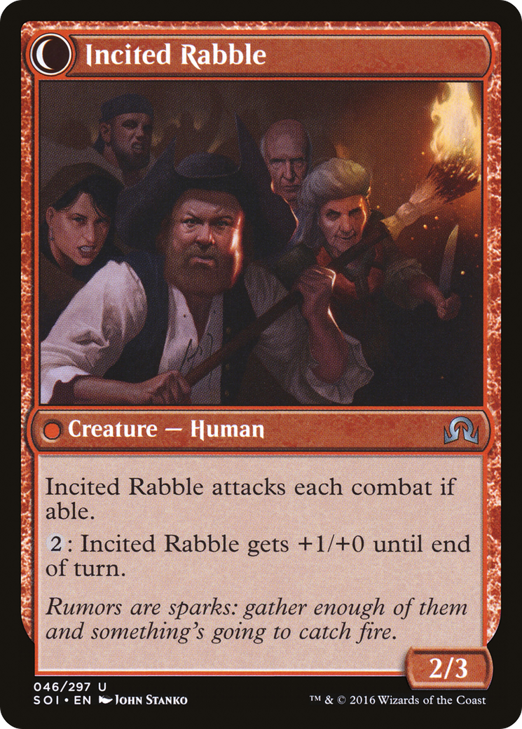 Town Gossipmonger (SOI-046) - Shadows over Innistrad: (Double Faced Transform) Foil