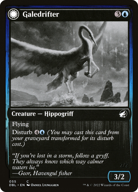 Galedrifter (DBL-055) - Innistrad: Double Feature: (Double Faced Transform) Foil