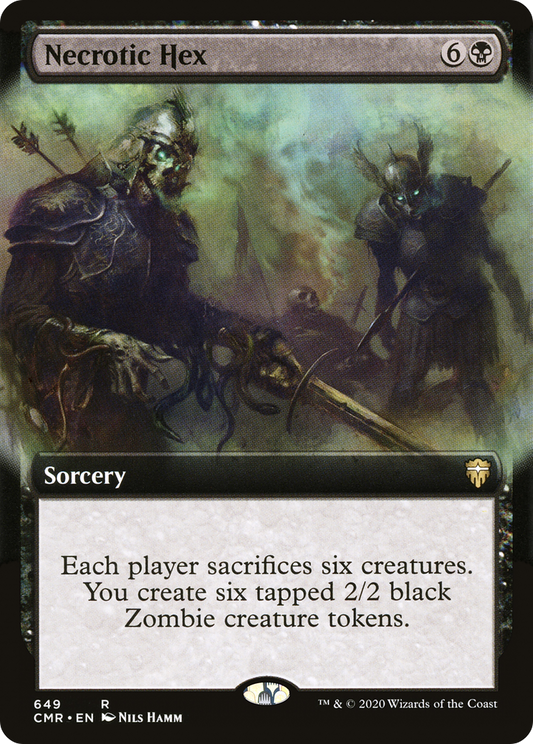 Necrotic Hex (Extended Art) (CMR-649) - Commander Legends: (Extended Art) Foil