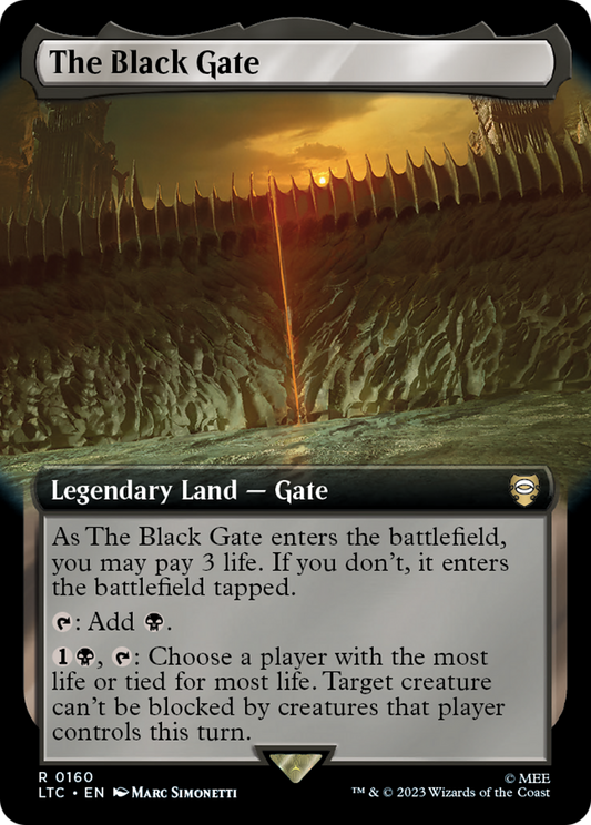 The Black Gate (Extended Art) (LTC-160) - Tales of Middle-earth Commander: (Extended Art)