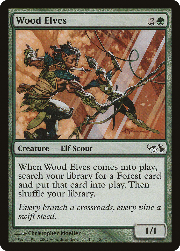 Wood Elves (EVG-018) - Duel Decks: Elves vs. Goblins