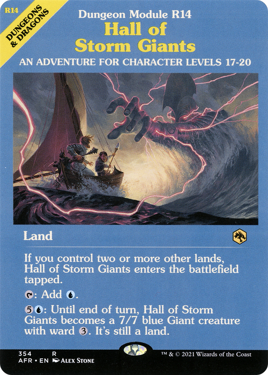 Hall of Storm Giants (Dungeon Module) (AFR-354) - Adventures in the Forgotten Realms: (Showcase)