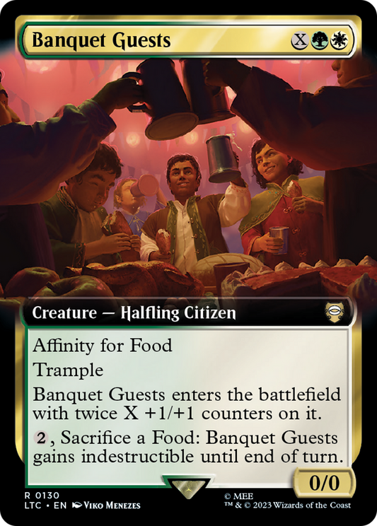 Banquet Guests (Extended Art) (LTC-130) - Tales of Middle-earth Commander: (Extended Art) Foil