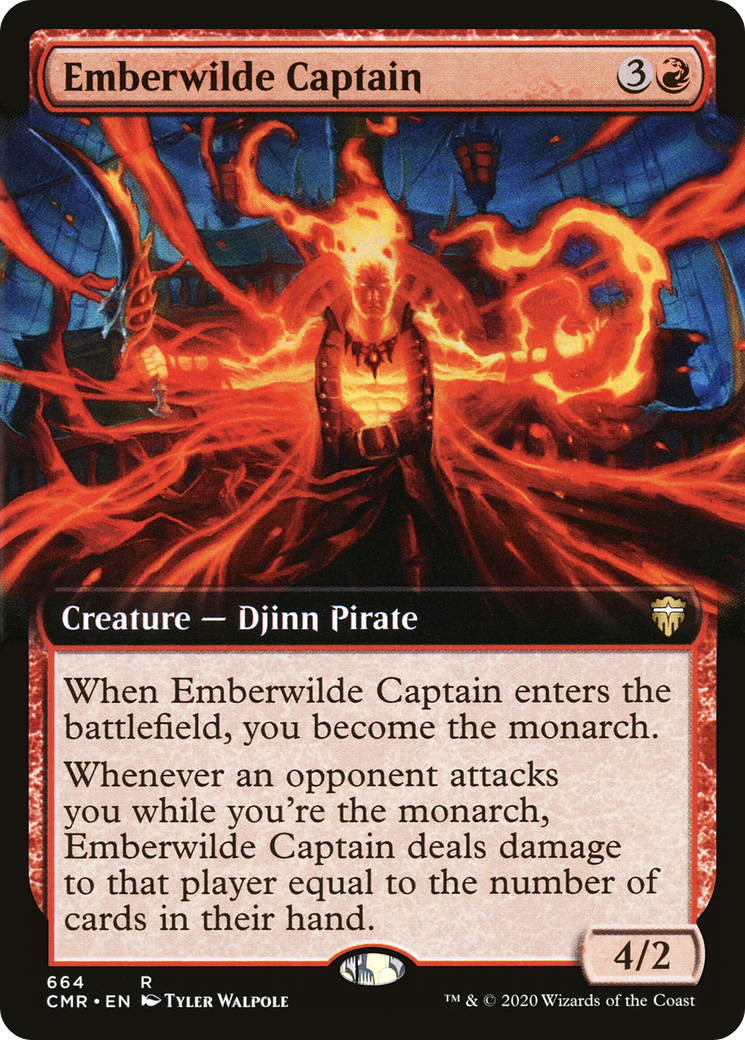 Emberwilde Captain (Extended Art) (CMR-664) - Commander Legends: (Extended Art)