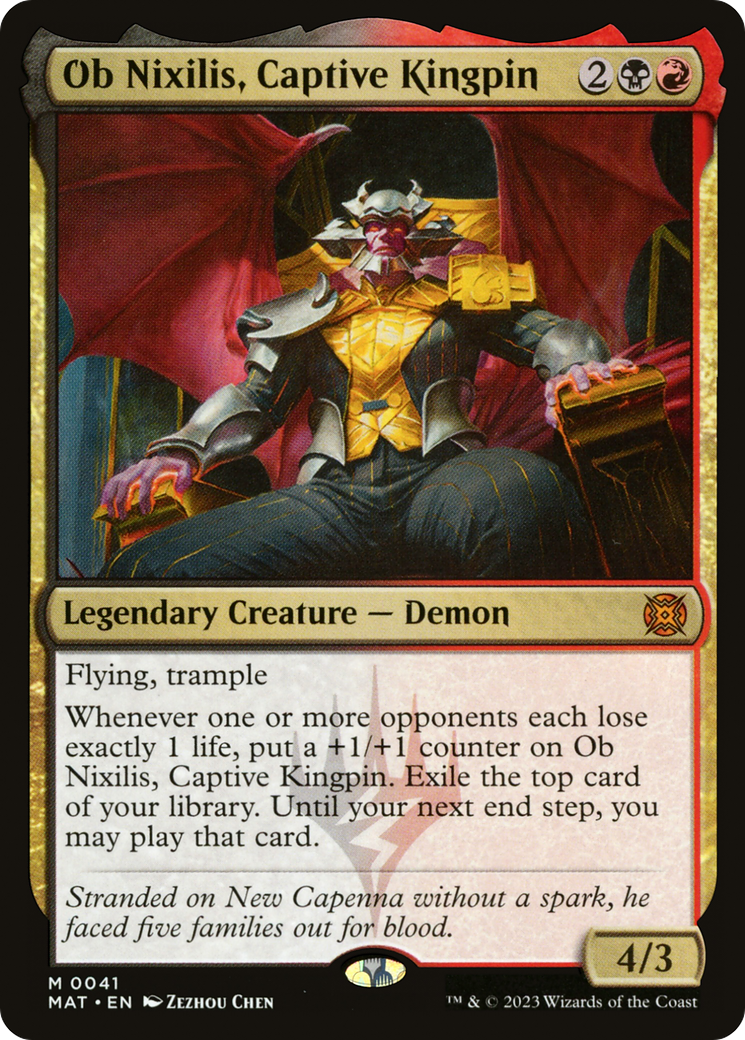 Ob Nixilis, Captive Kingpin (MAT-041) - March of the Machine: The Aftermath