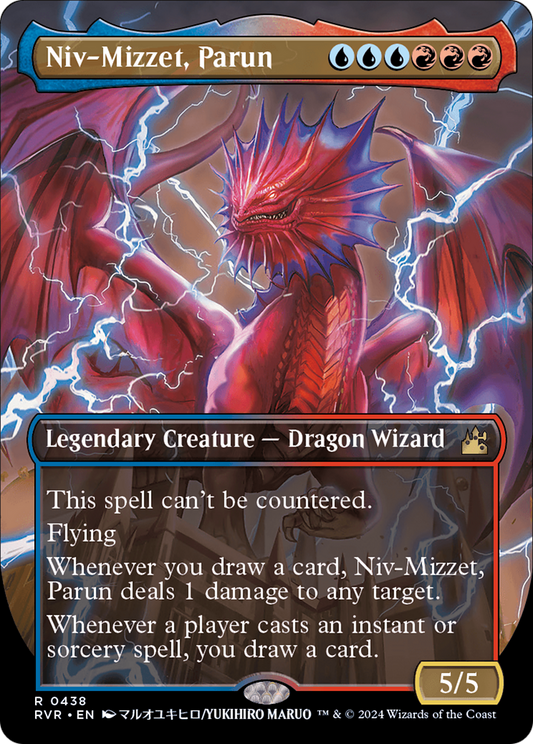 Niv-Mizzet, Parun (Anime Borderless) (RVR-438) - Ravnica Remastered (Borderless) Foil