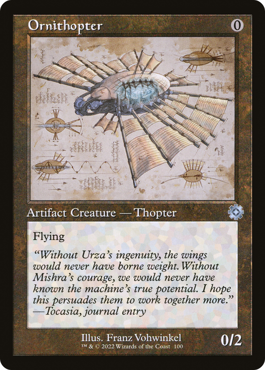 Ornithopter (Schematic) (BRR-100) - The Brothers' War Retro Artifacts
