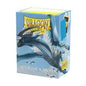 Dragon Shield: 100 Sleeves – Matte Dual – Sky blue and silver