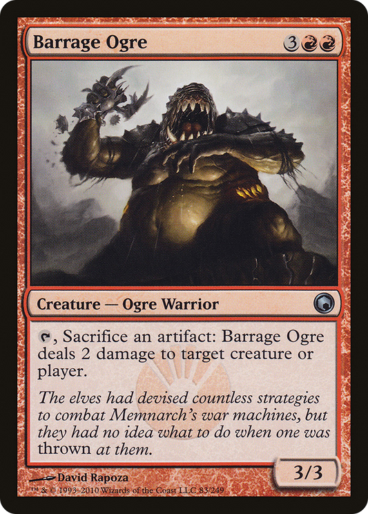 Barrage Ogre (SOM-083) - Scars of Mirrodin