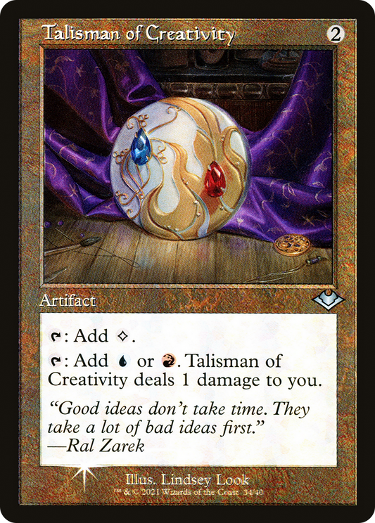 Talisman of Creativity (Retro Frame) (MH1-034) - Modern Horizons 1 Timeshifts Foil