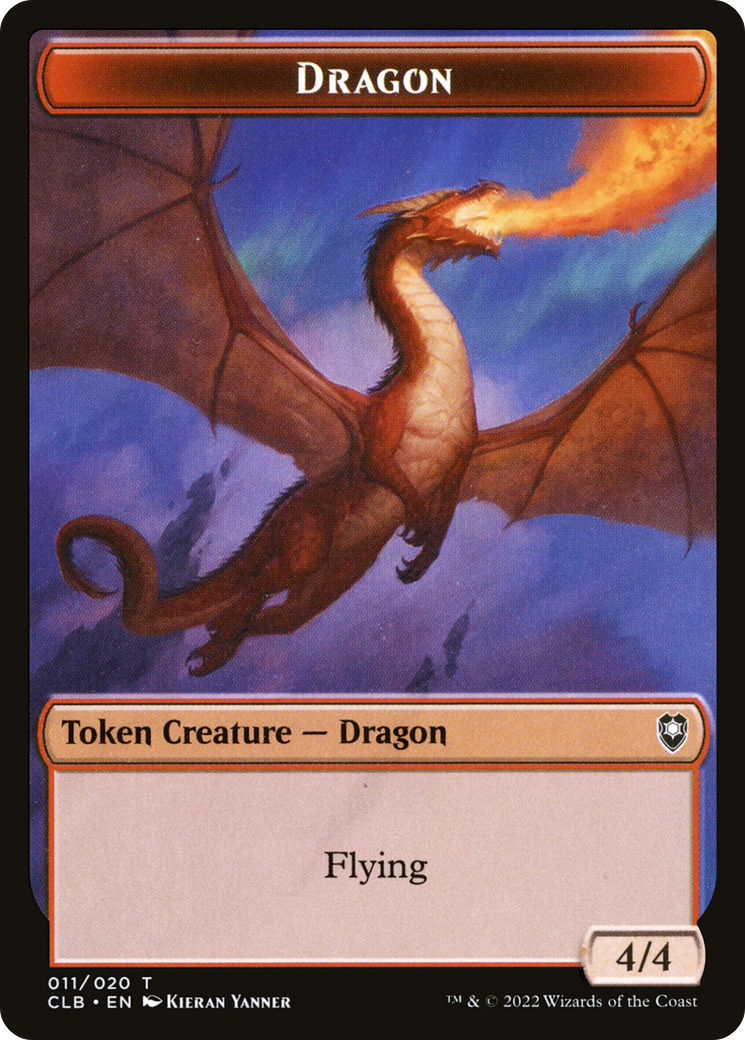 Dragon Token (CLB-011) - Battle for Baldur's Gate Tokens Foil