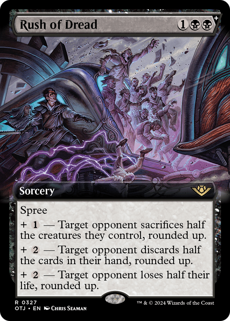 Rush of Dread (Extended Art) (OTJ-327) - Outlaws of Thunder Junction: (Extended Art, spree) Foil
