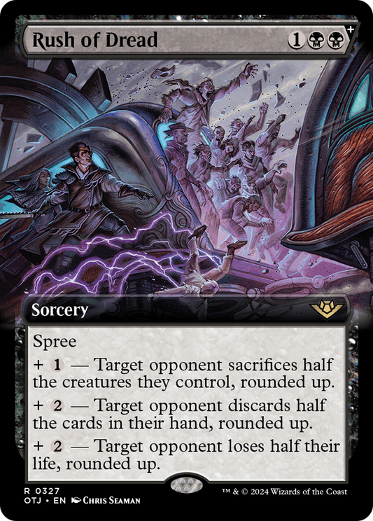 Rush of Dread (Extended Art) (OTJ-327) - Outlaws of Thunder Junction: (Extended Art, spree) Foil