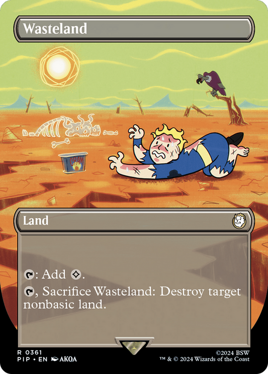 Wasteland (Borderless) (PIP-361) - Fallout (Borderless) Foil