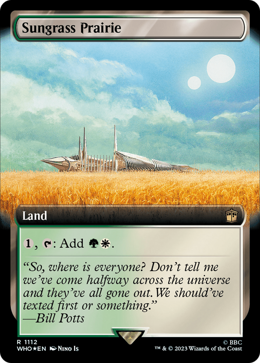 Sungrass Prairie (Extended Art) (Surge Foil) (WHO-1112) - Doctor Who: (Extended Art) Foil
