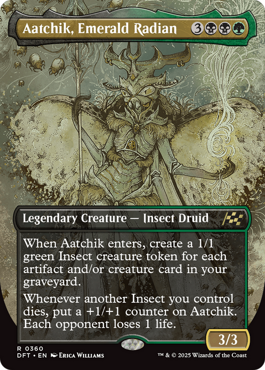 Aatchik, Emerald Radian (DFT-360) - Aetherdrift (Borderless) Foil
