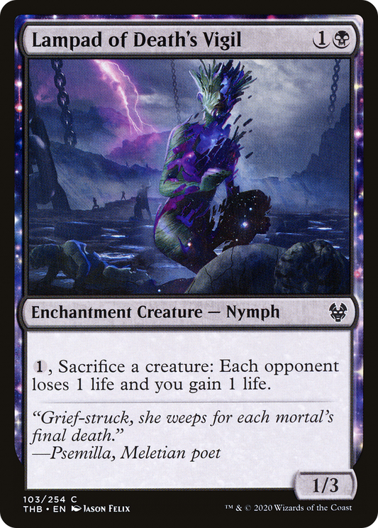 Lampad of Death's Vigil (THB-103) - Theros Beyond Death: (enchantment)