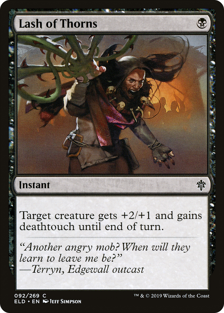 Lash of Thorns (ELD-092) - Throne of Eldraine Foil