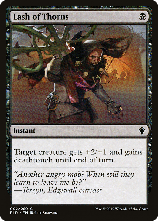 Lash of Thorns (ELD-092) - Throne of Eldraine Foil