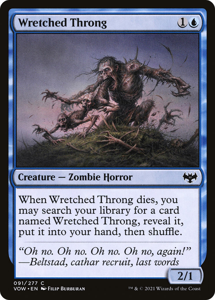 Wretched Throng (VOW-091) - Innistrad: Crimson Vow Foil