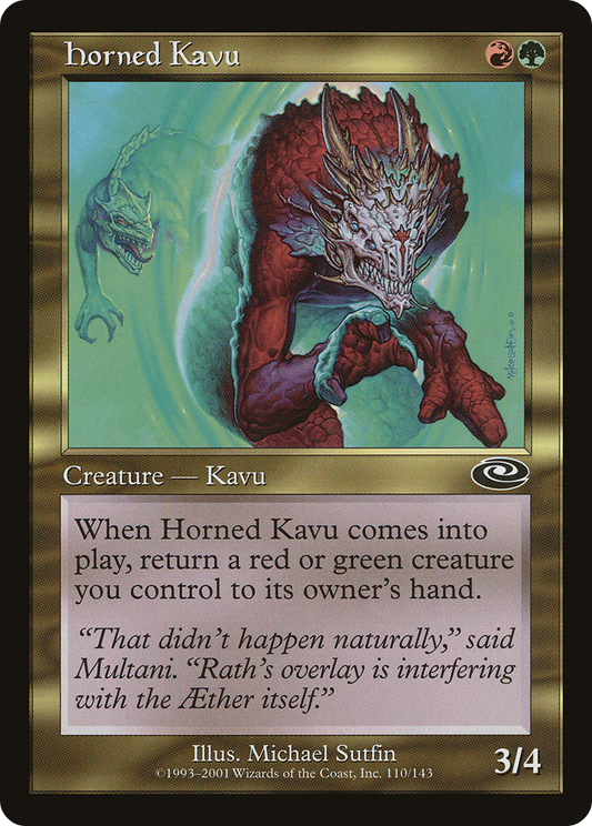 Horned Kavu (PLS-110) - Planeshift Foil