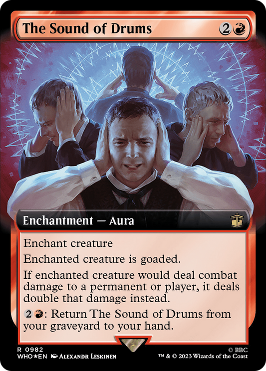 The Sound of Drums (Extended Art) (Surge Foil) (WHO-982) - Doctor Who: (Extended Art) Foil