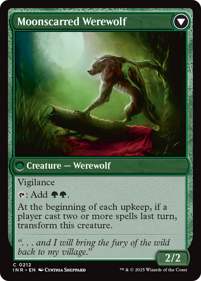 Scorned Villager // Moonscarred Werewolf (INR-212) - Innistrad Remastered