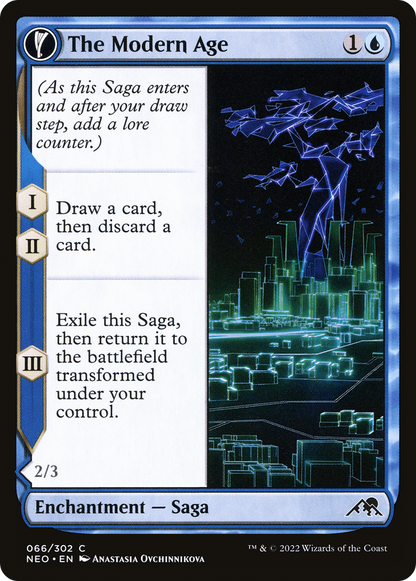 The Modern Age (NEO-066) - Kamigawa: Neon Dynasty: (fandfc, enchantment) Foil