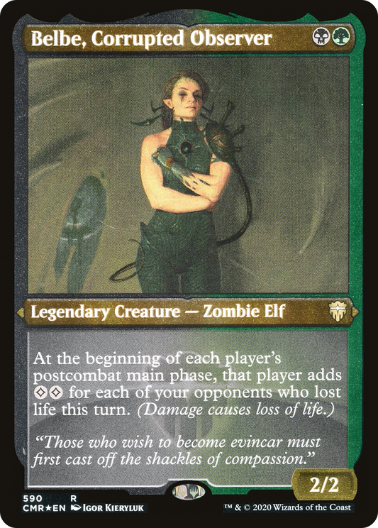 Belbe, Corrupted Observer (Foil Etched) (CMR-590) - Commander Legends Foil