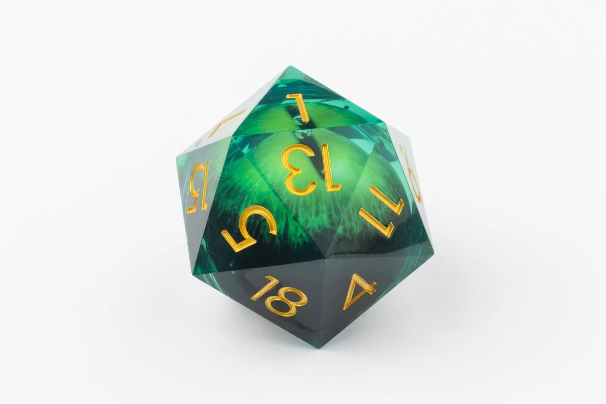 Dragon's Eye - Moving Core Oversized 55mm D20 Dice