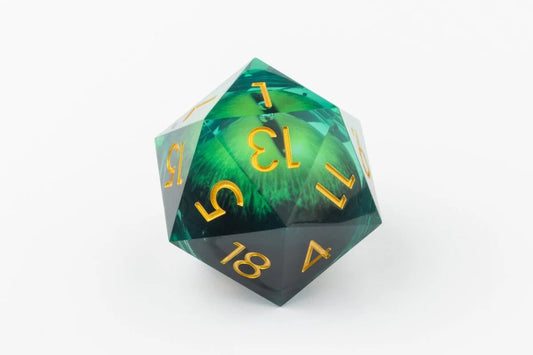 Dragon's Eye - Moving Core Oversized 55mm D20 Dice
