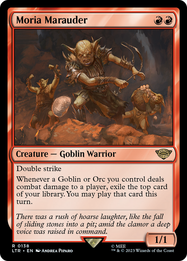 Moria Marauder (LTR-138) - The Lord of the Rings: Tales of Middle-earth Foil