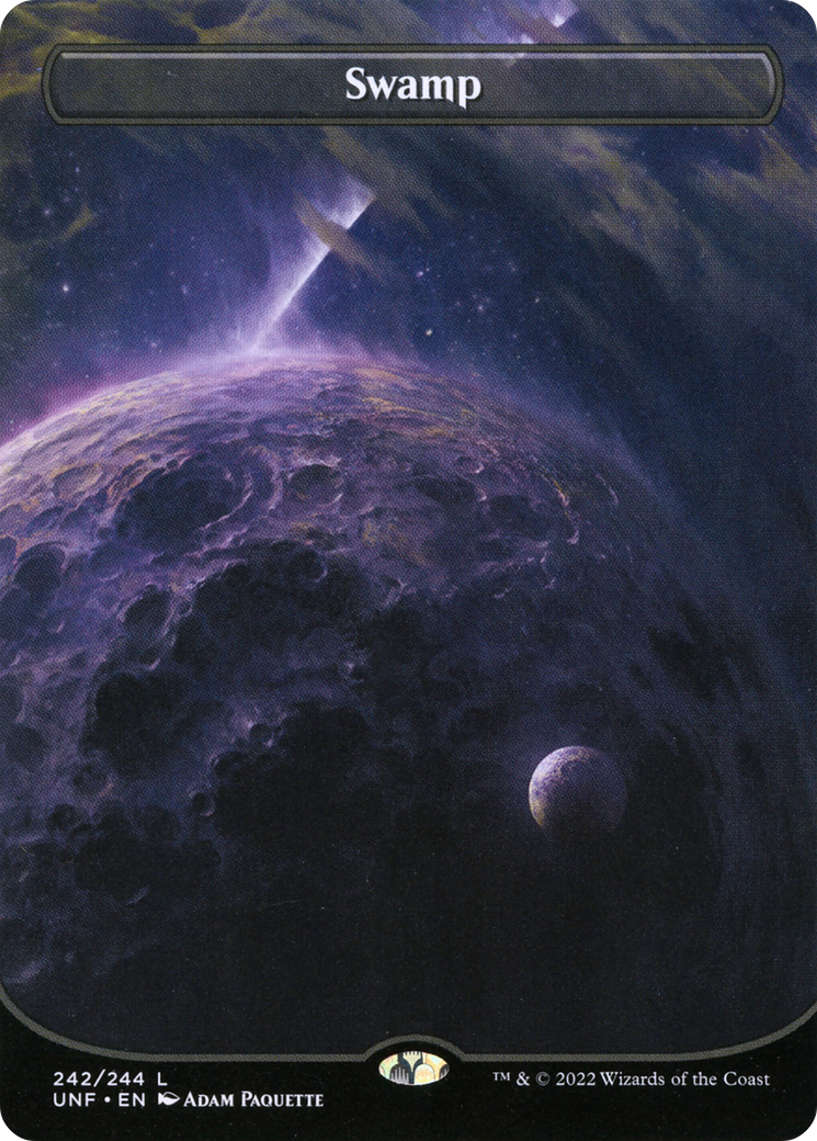 Swamp (242) (Borderless) (UNF-242) - Unfinity (Borderless) Foil