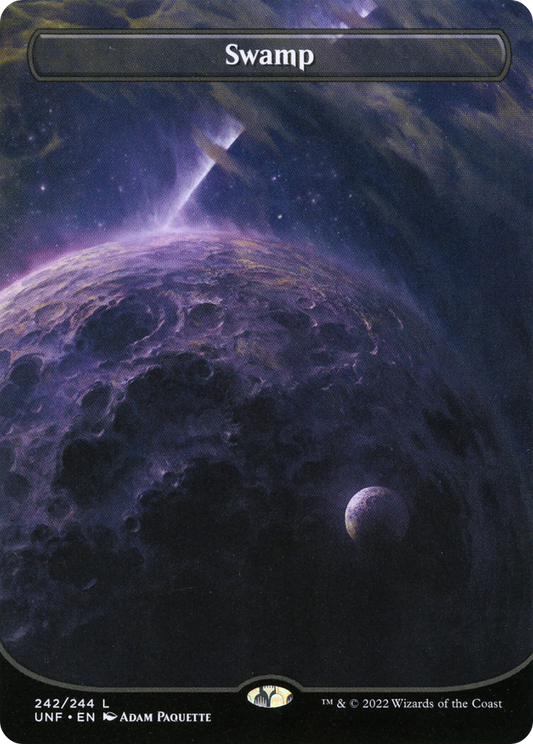 Swamp (242) (Borderless) (UNF-242) - Unfinity (Borderless) Foil