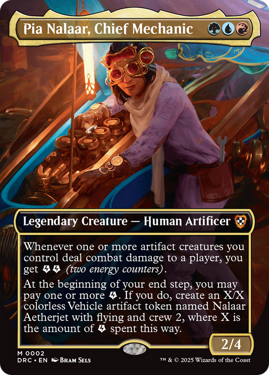 Pia Nalaar, Chief Mechanic (DRC-002) - Commander: Aetherdrift (Borderless) Foil
