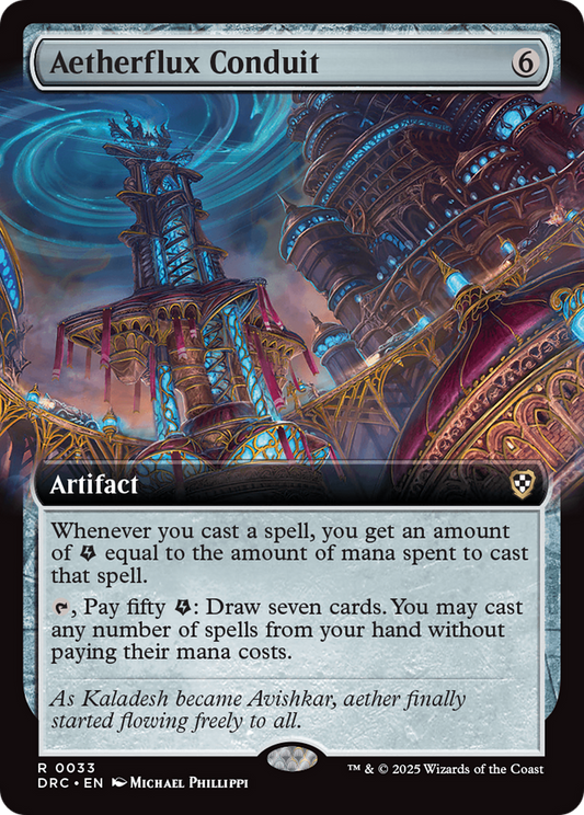 Aetherflux Conduit (DRC-033) - Commander: Aetherdrift: (Extended Art)