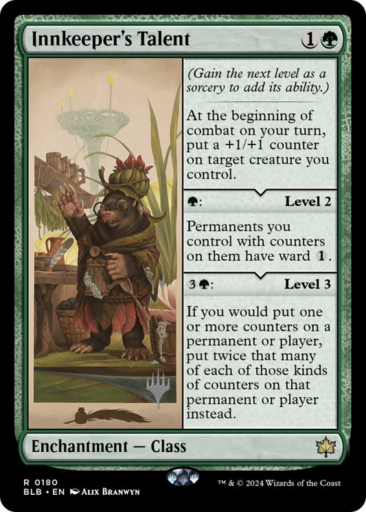Innkeeper's Talent (PPBLB-180) - Bloomburrow Promos