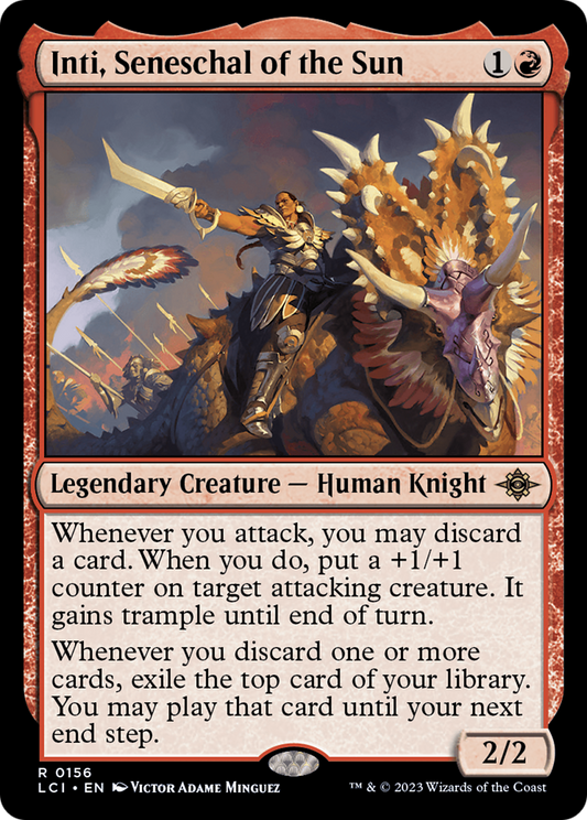 Inti, Seneschal of the Sun (LCI-156) - The Lost Caverns of Ixalan Foil