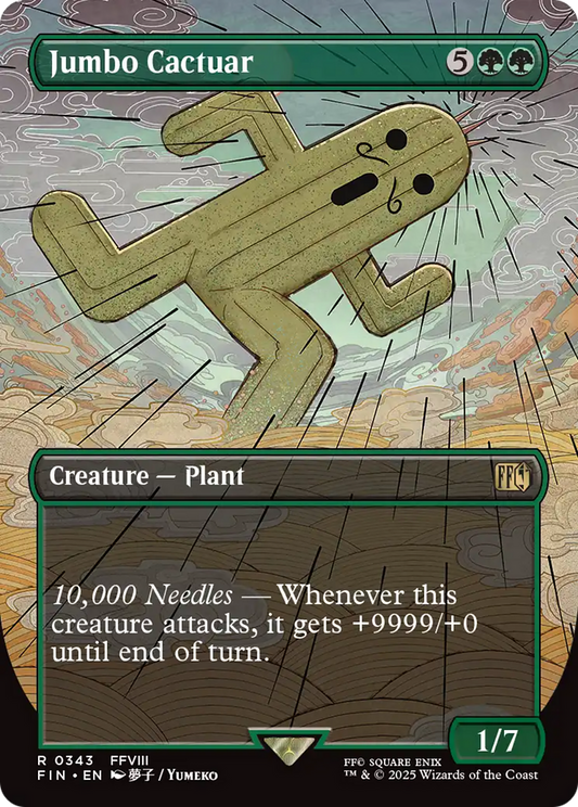 Jumbo Cactuar (Borderless) (FIN-343) - FINAL FANTASY (Borderless)