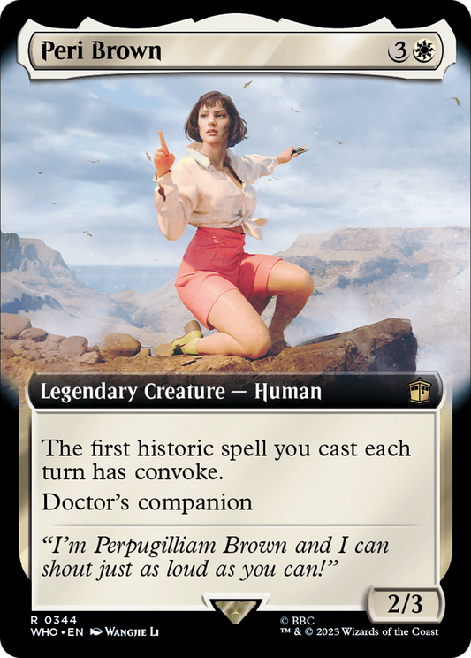 Peri Brown (Extended Art) (WHO-344) - Doctor Who: (Extended Art)