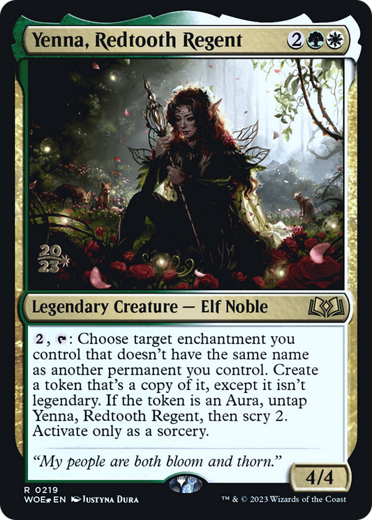 Yenna, Redtooth Regent (PRE-219S) - Wilds of Eldraine Promos Foil