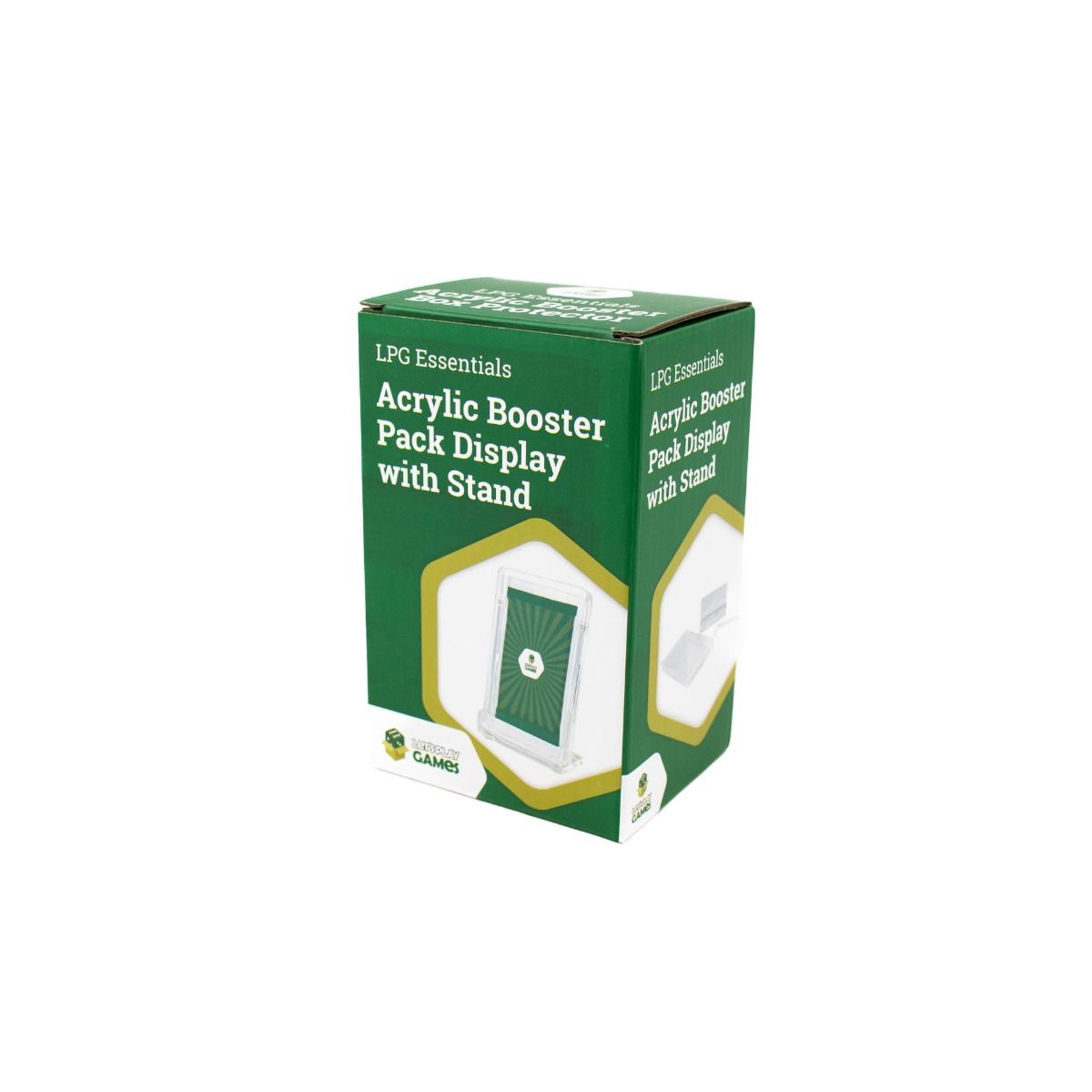 LPG Essentials Acrylic Booster Pack Display with Stand
