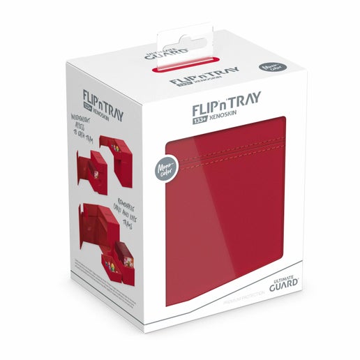 Ultimate Guard: Deck Box – XenoSkin Flip´n´Tray 133+ red