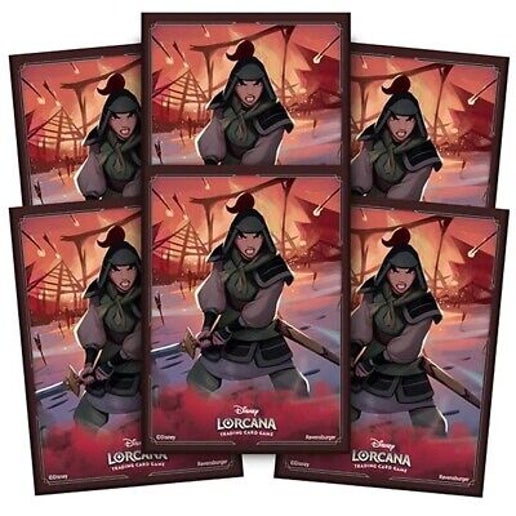 Disney Lorcana Set 2 : Rise of the Floorborn Mulan Card Sleeves