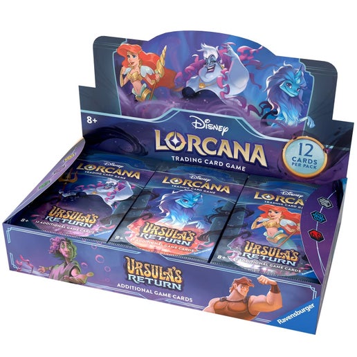 Disney Lorcana Set 4 : Into The Ursula's Return TCG Booster Pack Display