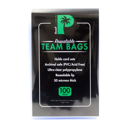 Palms Off Gaming Resealable Team Bags - Regular 100pc