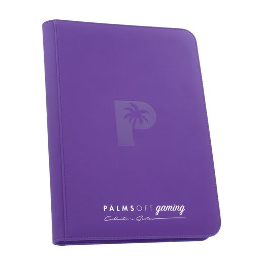 Palms Off Gaming Collector's Series 9 Pocket Zip Trading Card Binder - BLACK